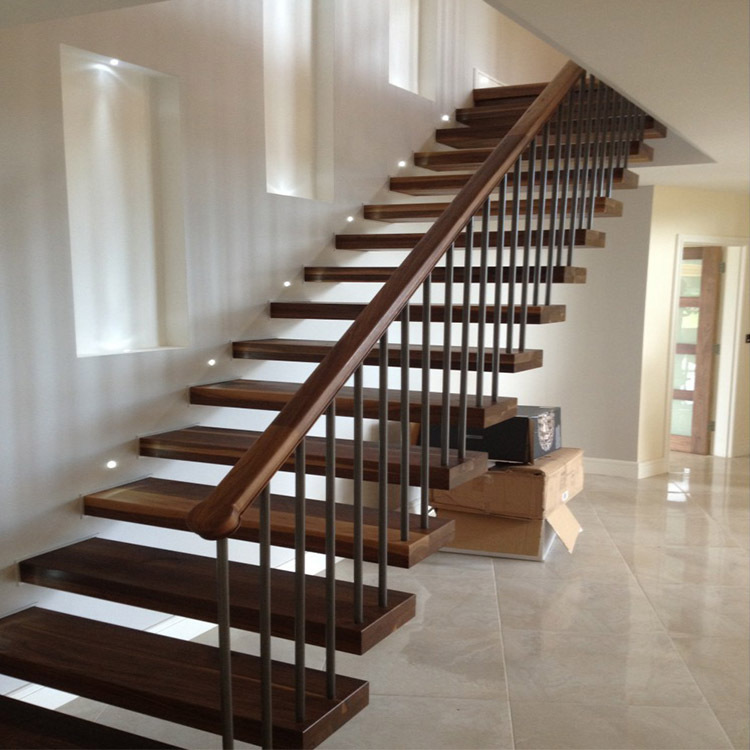 厂家直供高质量的l型室内直梯专业团队设计量身定制 别墅楼梯定制