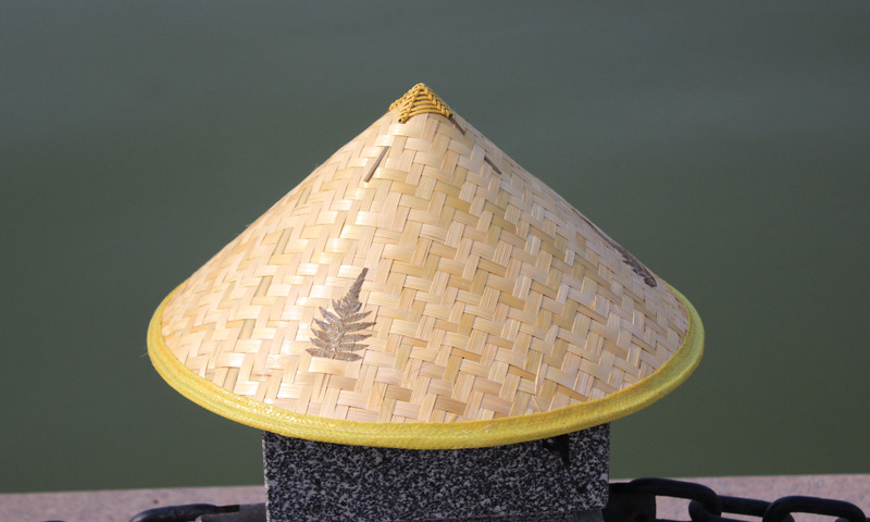 斗笠帽子厂家直销三叶草帽竹编叶子帽遮阳防雨钓鱼挡雨采茶农民帽