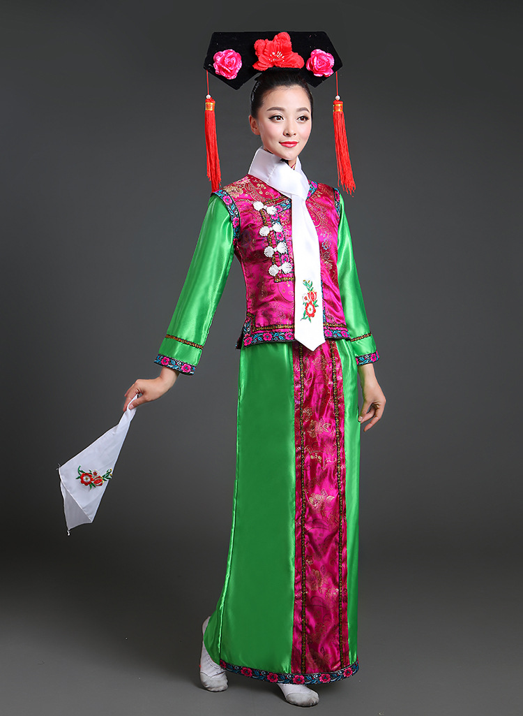 格格服饰清朝古装满族旗服公主皇后贵妃娘娘宫女嬷嬷宫廷演出服装