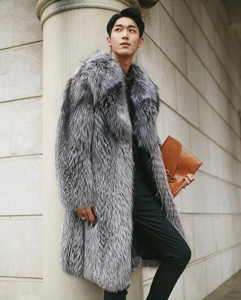 男式皮草最新报价走势分析-2022貉子毛领皮毛一体皮大衣-阿里巴巴
