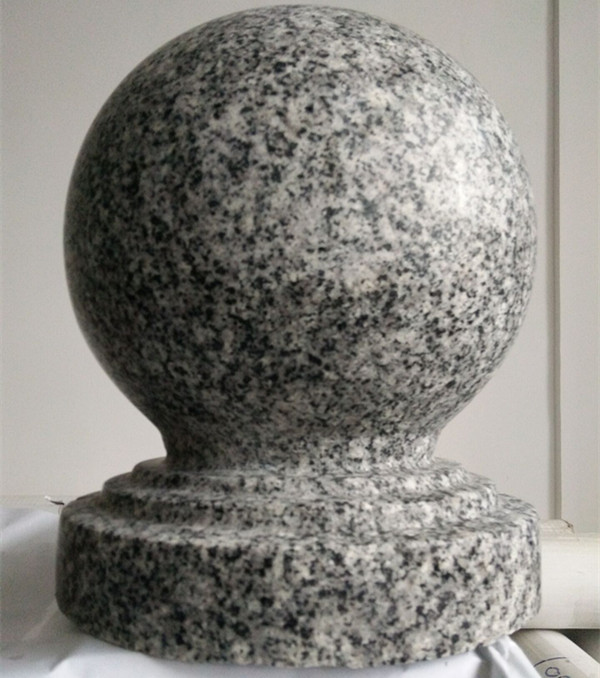 长沙挡车石球路障石墩圆球湖南麻石球石桩圆石墩子株洲石球石敦子