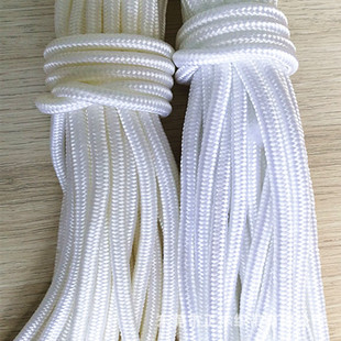 1-20mm粗白色绳子 白色尼龙绳 编织绳 包芯绳 实心绳