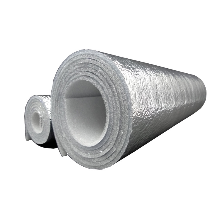 生产工厂 覆铝箔珍珠棉 铁皮房隔热pet铝膜复合epe珍珠棉保温材料