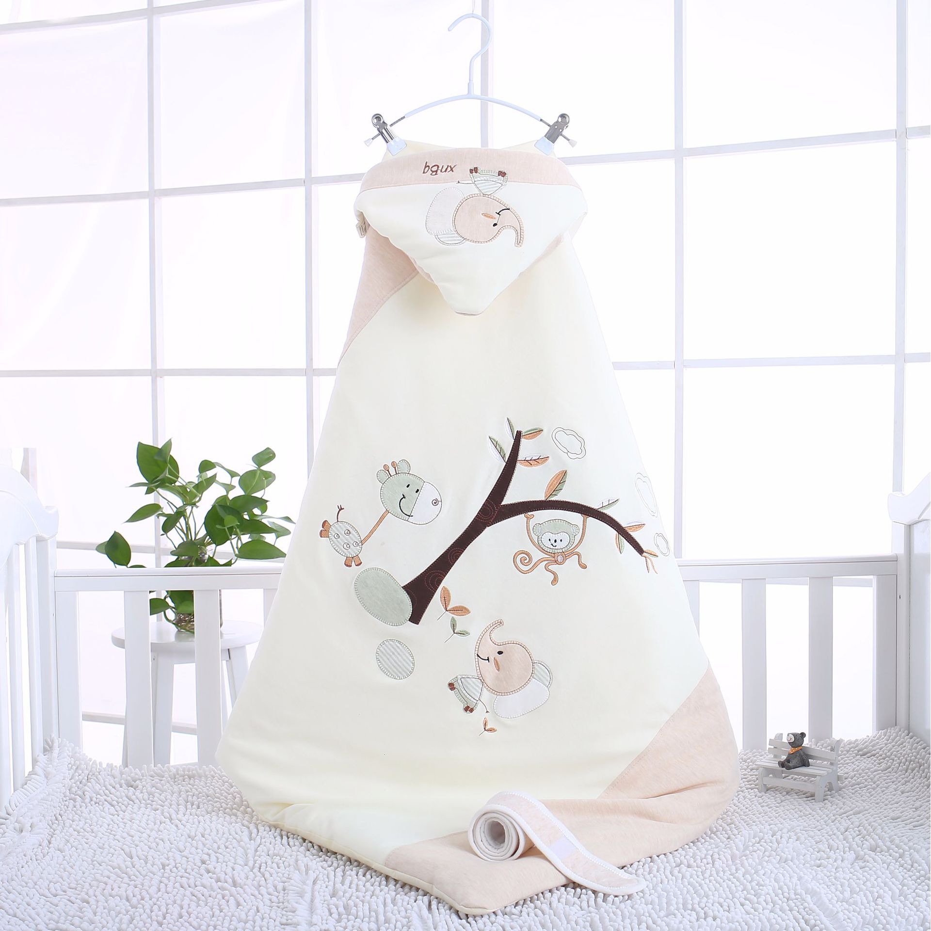 婴儿抱被秋冬季棉加厚新生儿用品可脱胆包被春秋外出四季通用