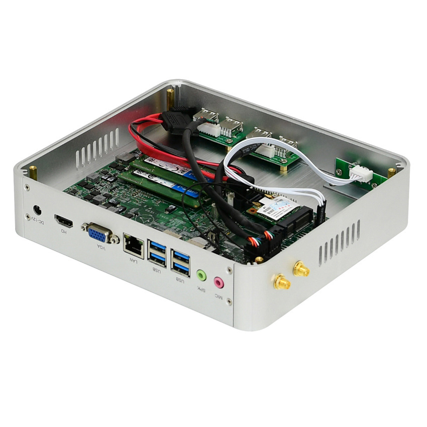 八代迷你电脑主机i5 8250u办公上网游戏微型组装台式电脑4k广告机