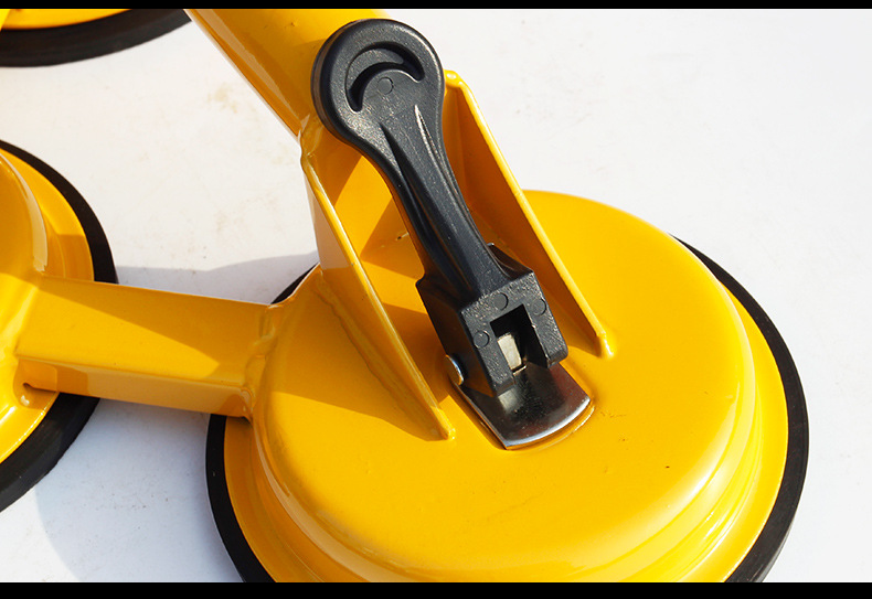 现货批发三爪玻璃吸盘玻璃瓷砖抓拿手动吸提器强力三抓玻璃吸盘