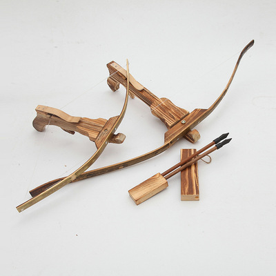 景区热卖竹质工艺品仿真弓竹压大号竹木玩具送三只箭 加工定制