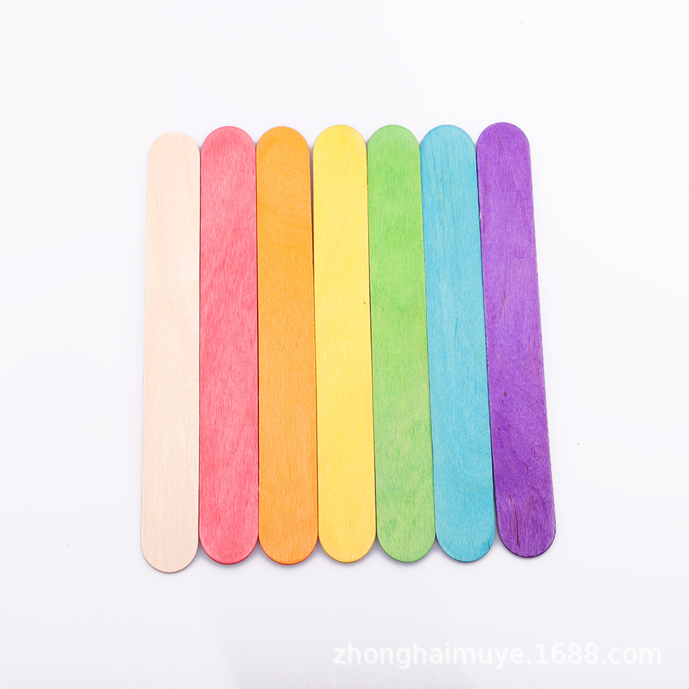 厂家直销定制 雪糕棒 冰棍杆 diy 彩色冰淇淋棍 雪糕条 可定制