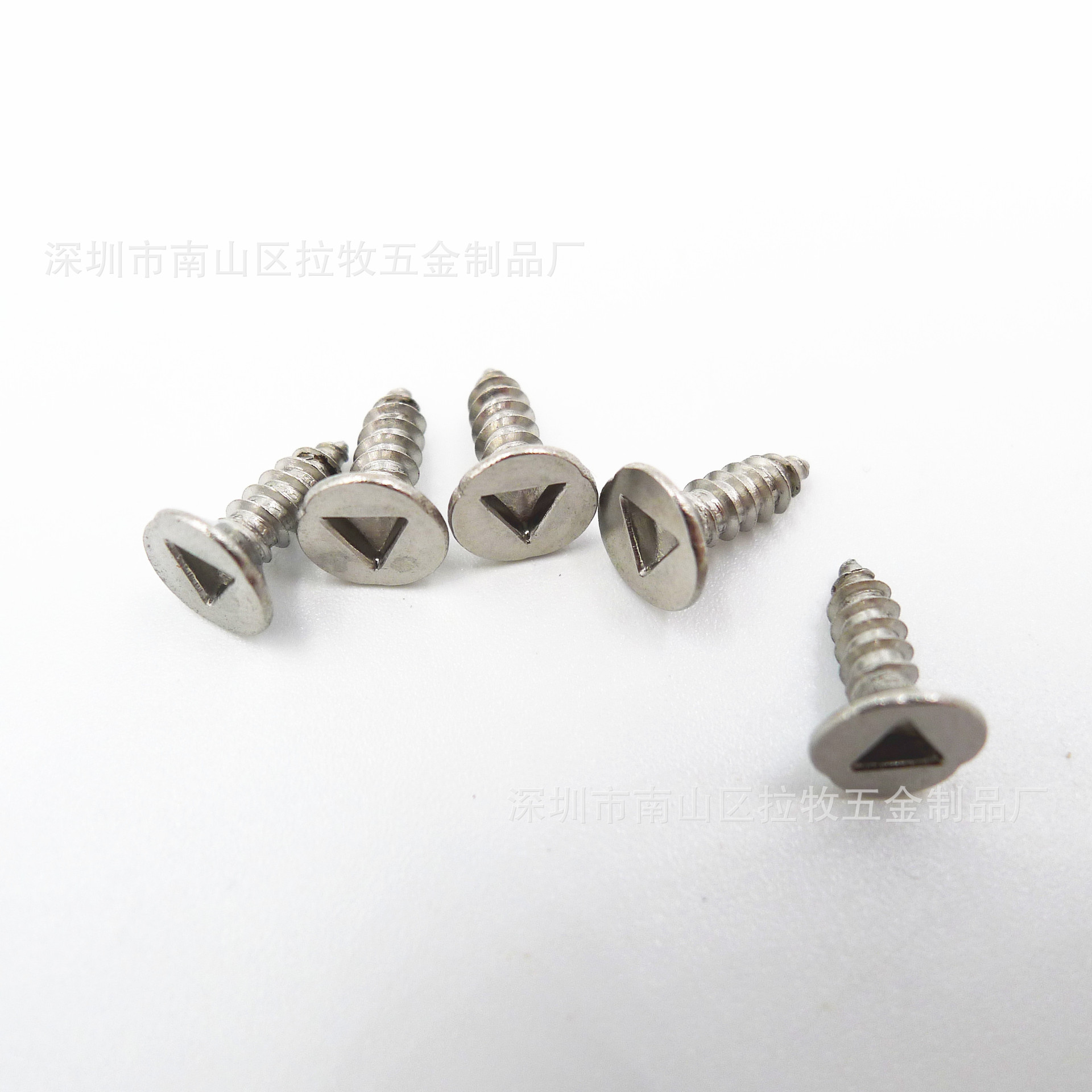 防拆螺丝 不锈钢304沉头内三角槽螺丝钉 平头三角螺丝 非标定制厂