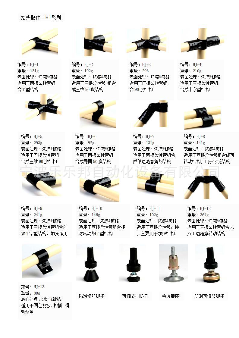 线棒接头 45度接头 标准配件快速接头 精益管接头厂家批发