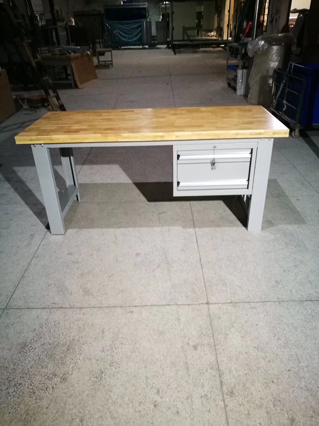 榉木工作台 实木钳工台 重型工作台定制 钳工工作台 装配台