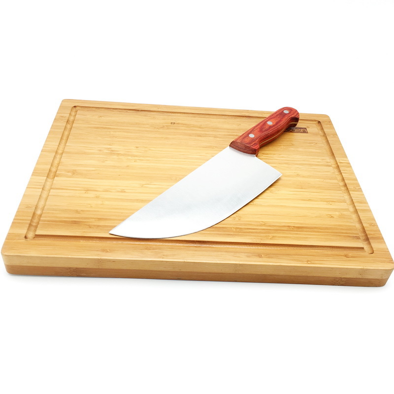 阳江刀具切肉刀白砍鸡刀彩木柄尖头菜刀厨房用刀一件代发