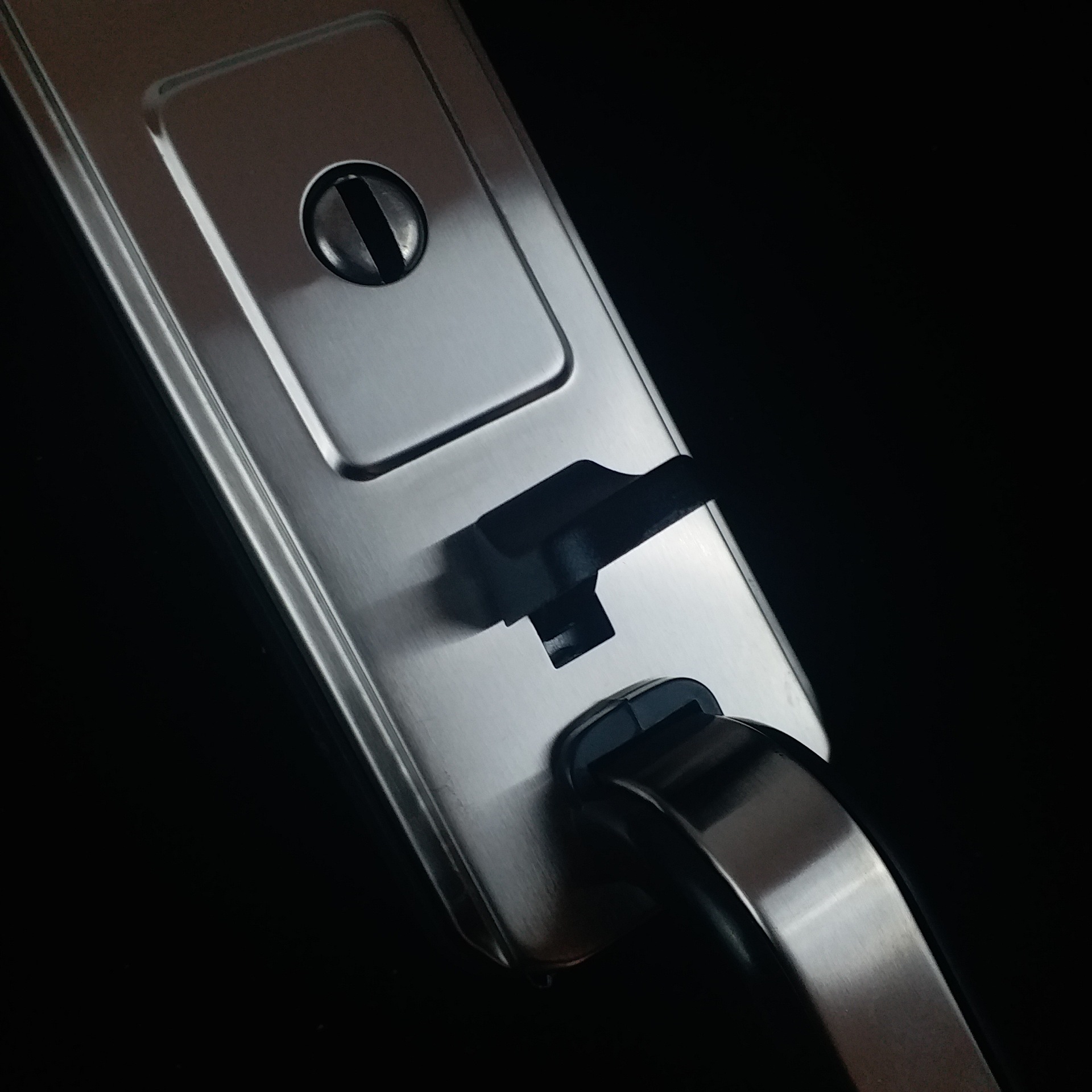 拇指锁压把锁 防盗门压把锁 不锈钢拇指压把锁 防盗门拉手