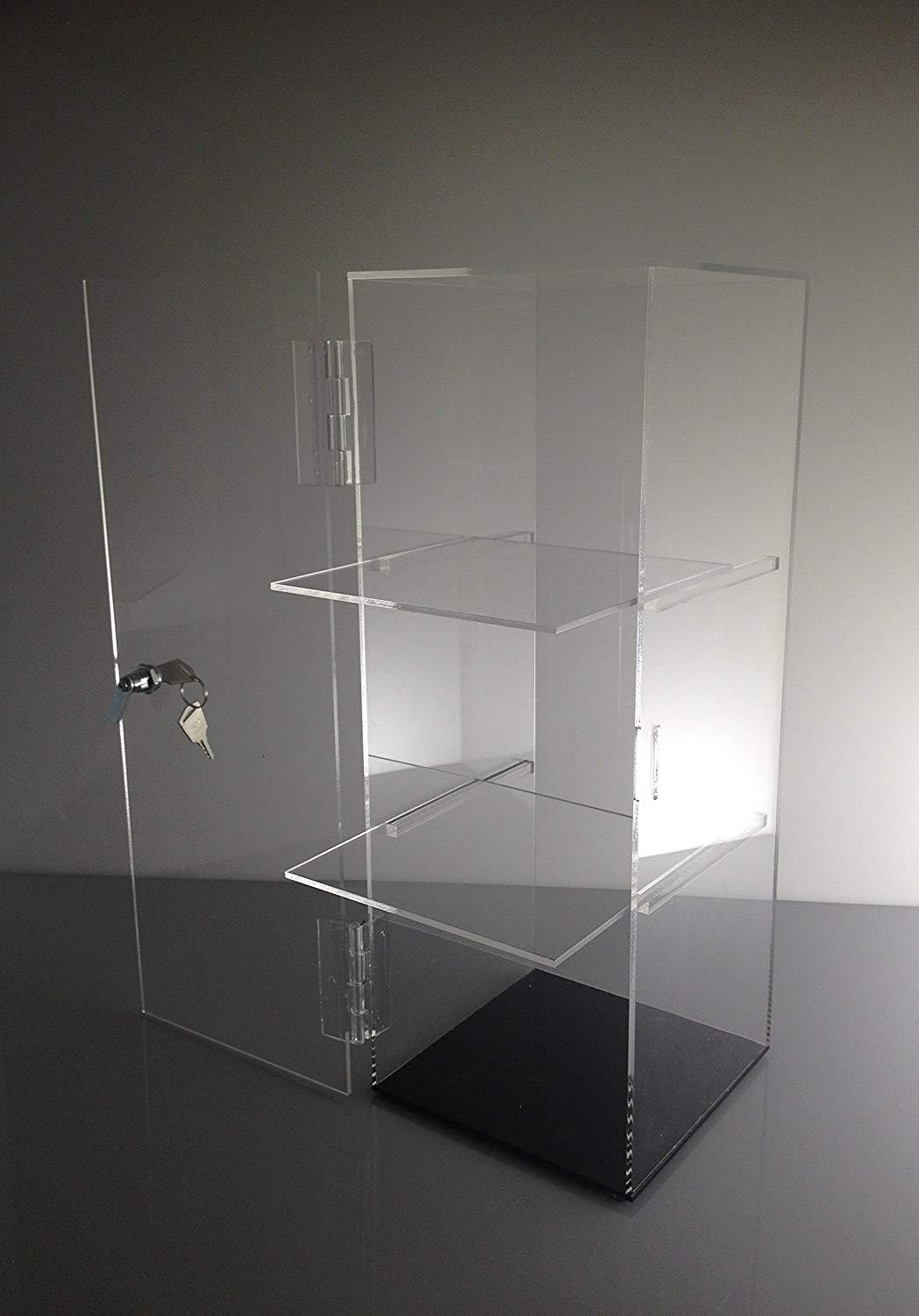 亚克力带锁透明展示柜 精品礼品珠宝饰品陈列柜 东莞厂家定制