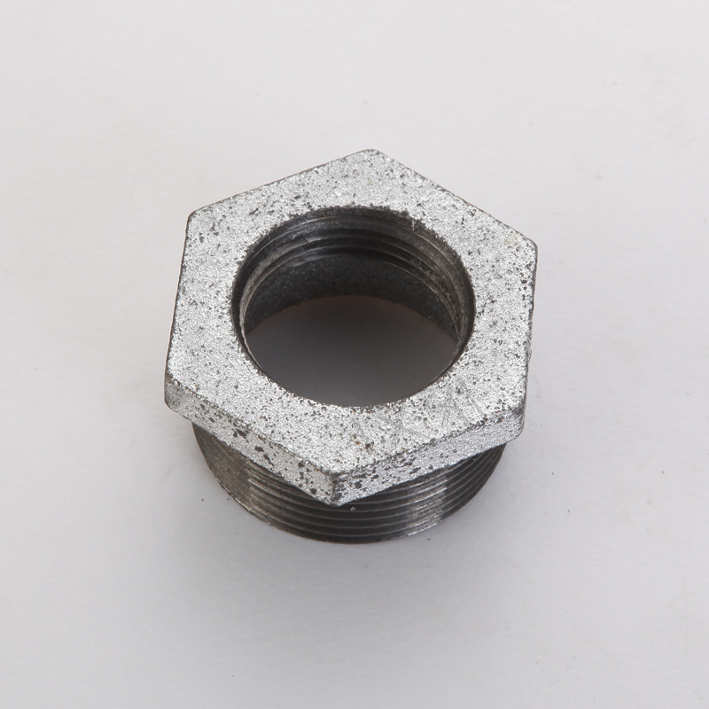 厂家直销玛钢管件镀锌补心 补芯内外丝变径接头铁补芯