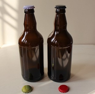 厂家直销高档玻璃啤酒瓶 茶色650ml酒瓶 无铅加厚玻璃啤酒瓶