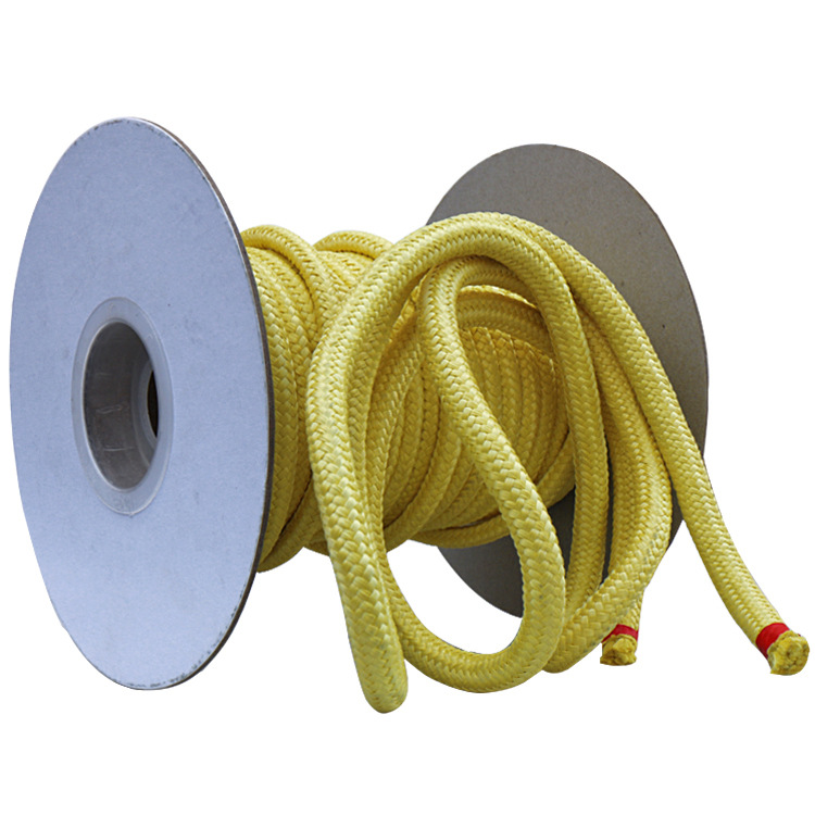 凯夫拉纤维编织实心圆绳芳纶防火阻燃耐高温防腐蚀耐磨高强拉力绳