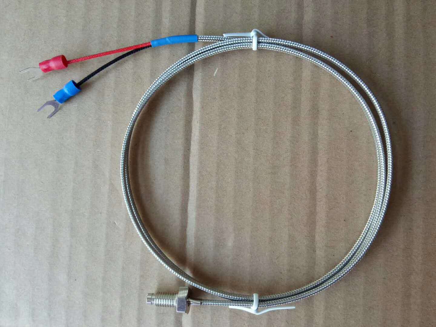 口罩机鼻梁机感温线k型m6m8螺钉式热电偶精密型测温探头测温线