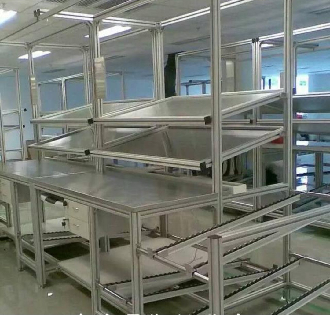 铝型材门框设备机架底座设备外罩工作台流水线输送线铝合金宁波