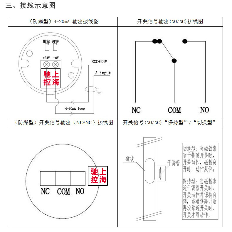 磁翻板液位计水位计不锈钢带远传4-20ma油位锅炉顶装侧装液位计