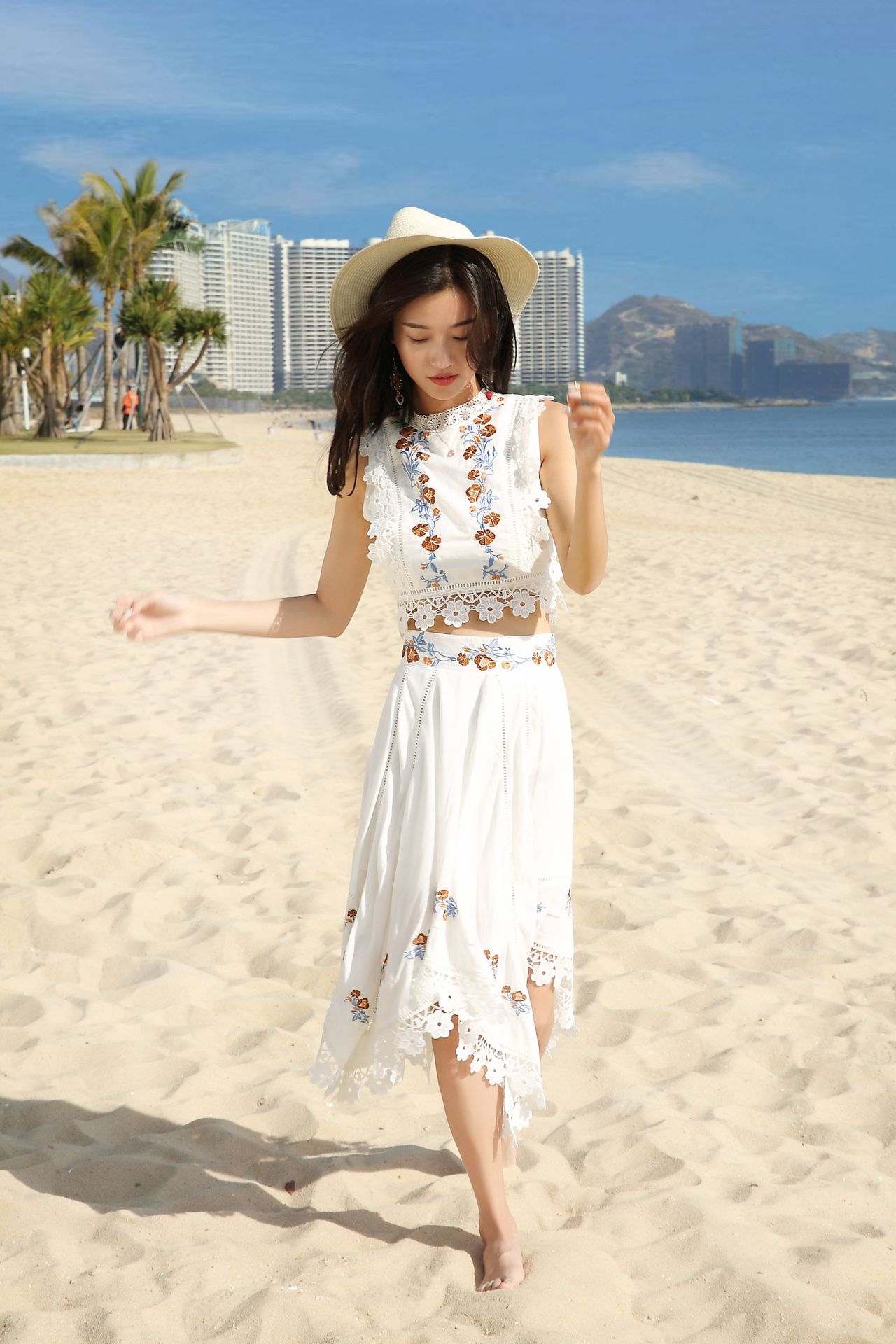 海边度假套装三亚旅游裙子女夏巴厘岛沙滩裙超仙显瘦时尚泰国性感