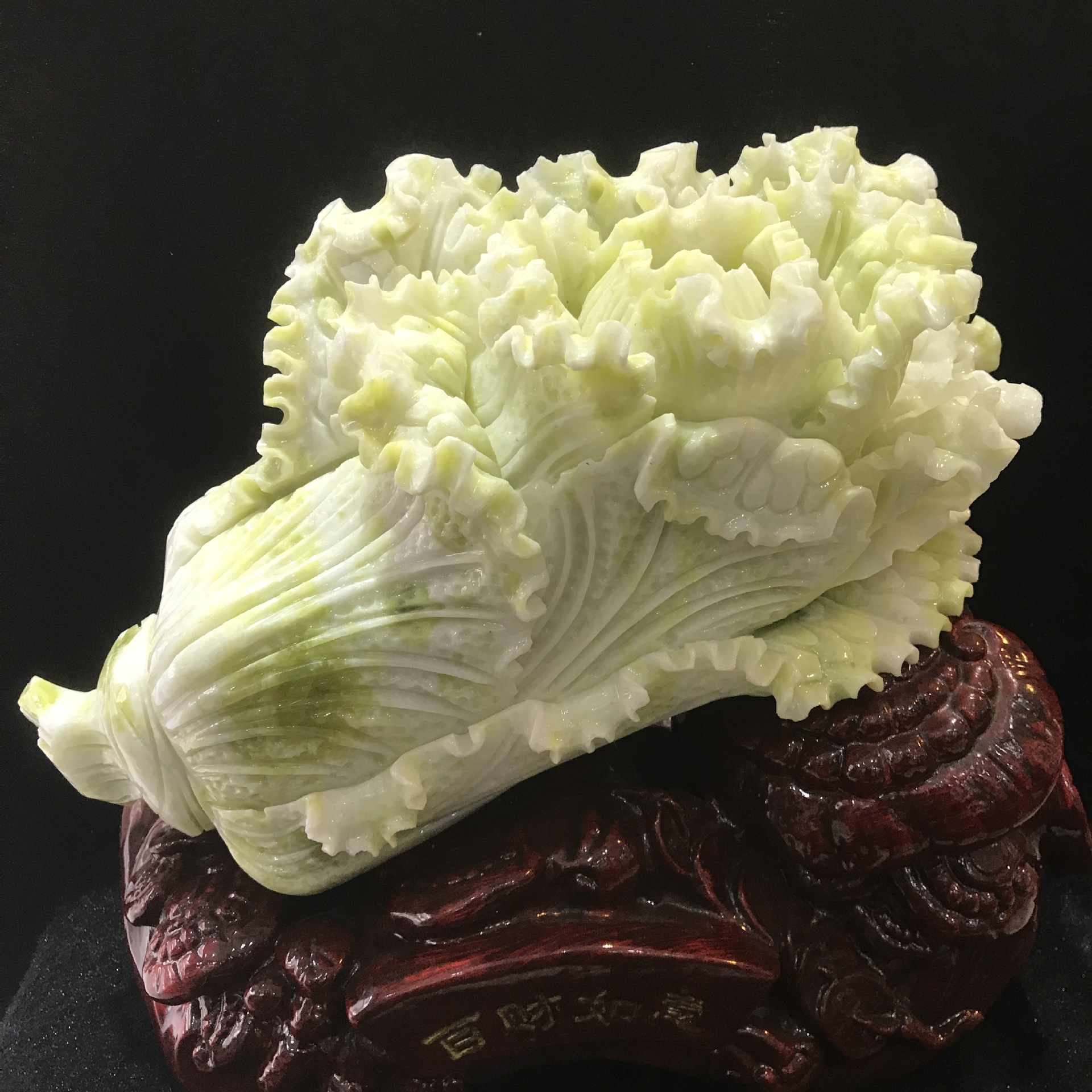 岫玉白菜白菜摆件