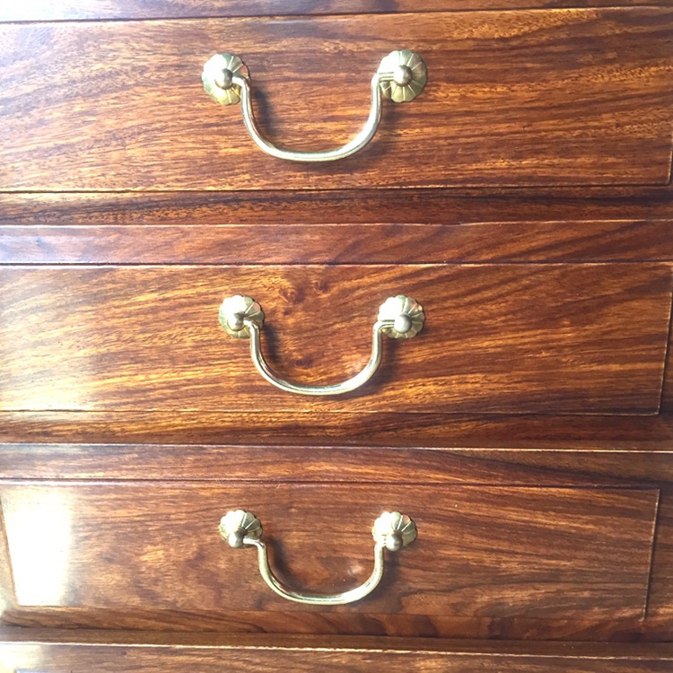仿古中式全铜拉手 古铜色抽屉把手 柜子拉手 红木家具五金铜配件