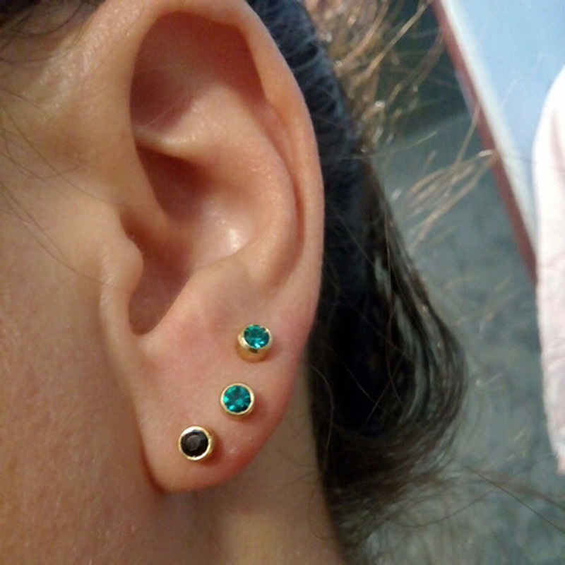 打耳洞枪专用耳钉捷克钻医用不锈钢经典耳钉耳针穿耳洞枪钉枪针