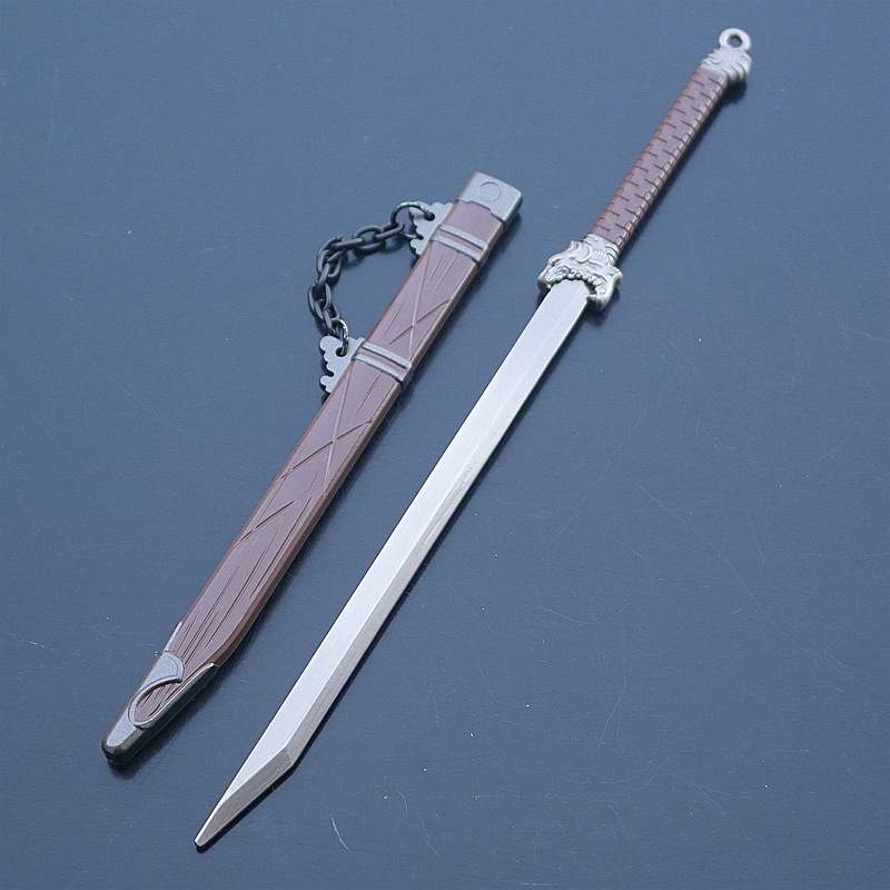 武侠义周边武器龙阙虎头黑凰乌精绣春刀合金兵器武器带剑鞘钥匙扣