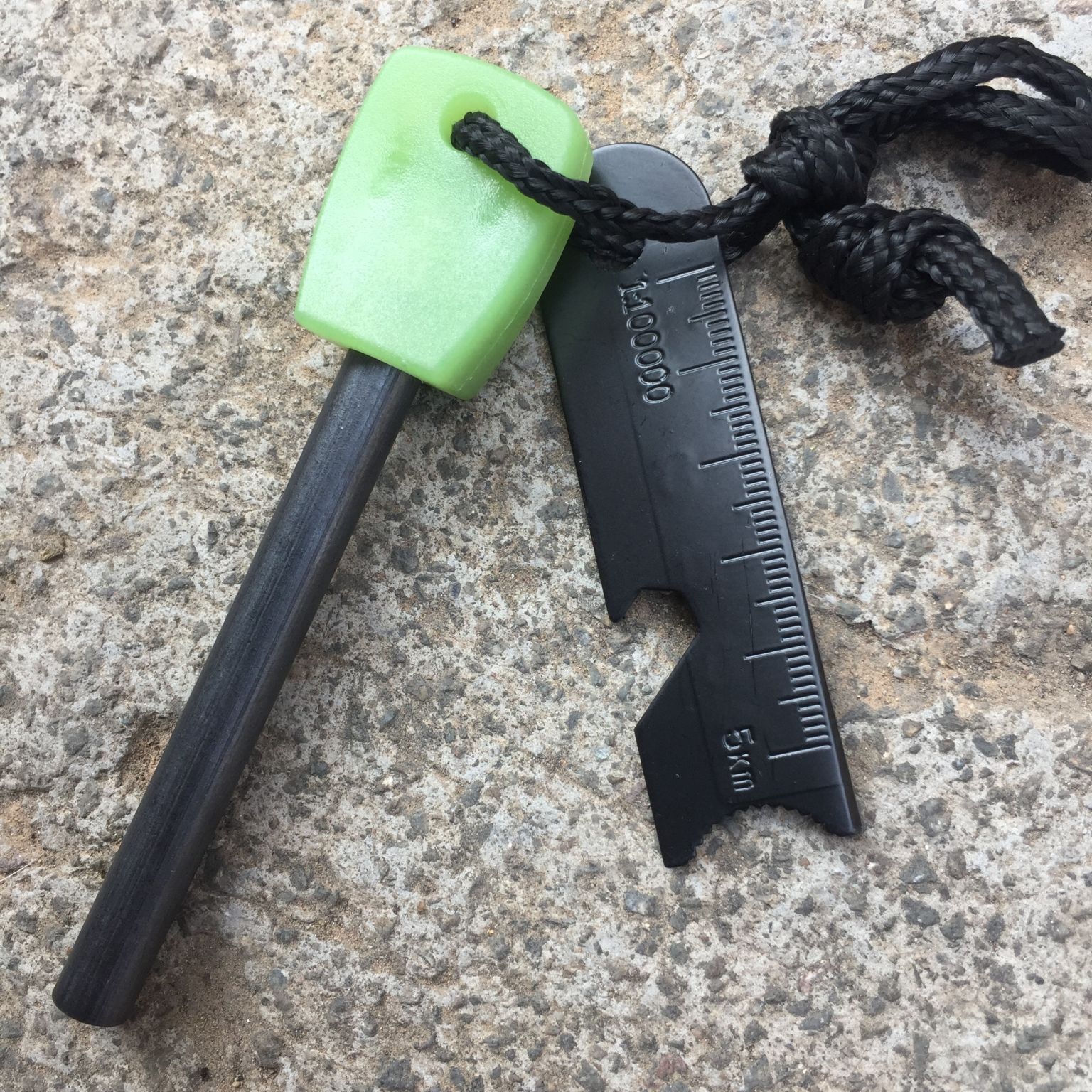 夜光手柄实心户外镁棒打火石 打火棒 户外火种求生装备 8*80镁棒