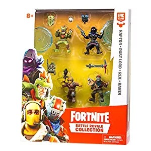 fortnite 堡垒之夜公仔 4件套 raptor,rust lord,rex,raven