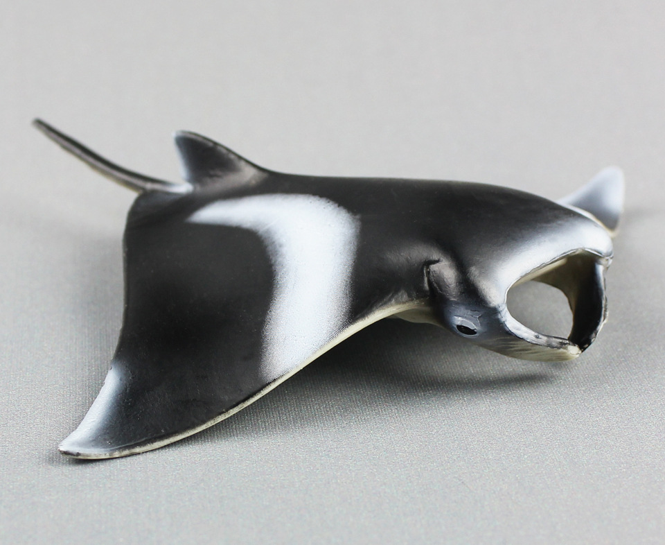 海洋生物模型魔鬼鱼蝠鲼儿童仿真静态塑胶实心动物玩具外贸货源