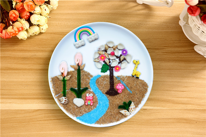 3d立体手工艺贝壳画益智diy 粘贴天然海螺贴画礼盒玩具厂家直销正