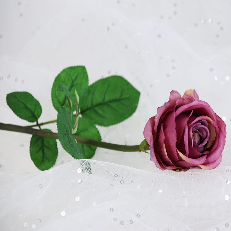 古典贵妃玫瑰 仿真花假花人造花玫瑰花婚庆装饰居家装潢厂家批发