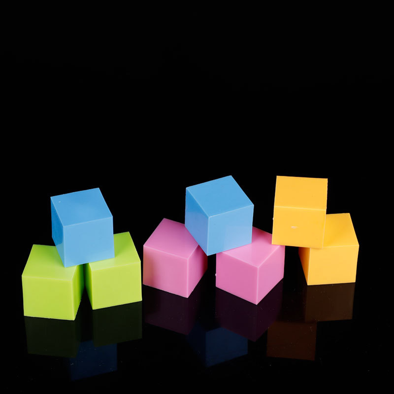 正方体模型 塑料方块教具 数学教具 几何体认知 彩色立体方块