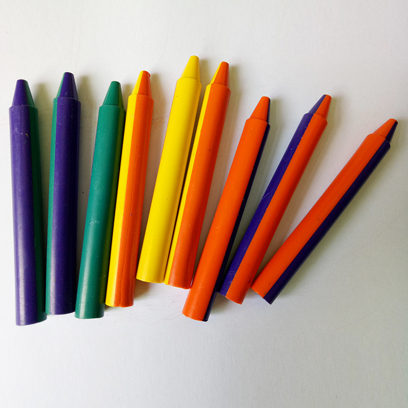 佳彩儿童学习文具 创意文具 布袋包装 环保无毒双色双头蜡笔