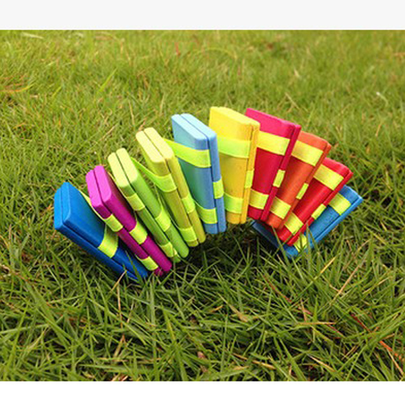 儿童木制20片多彩翻板游戏 手眼协调益智溜溜板玩具创意积木玩具