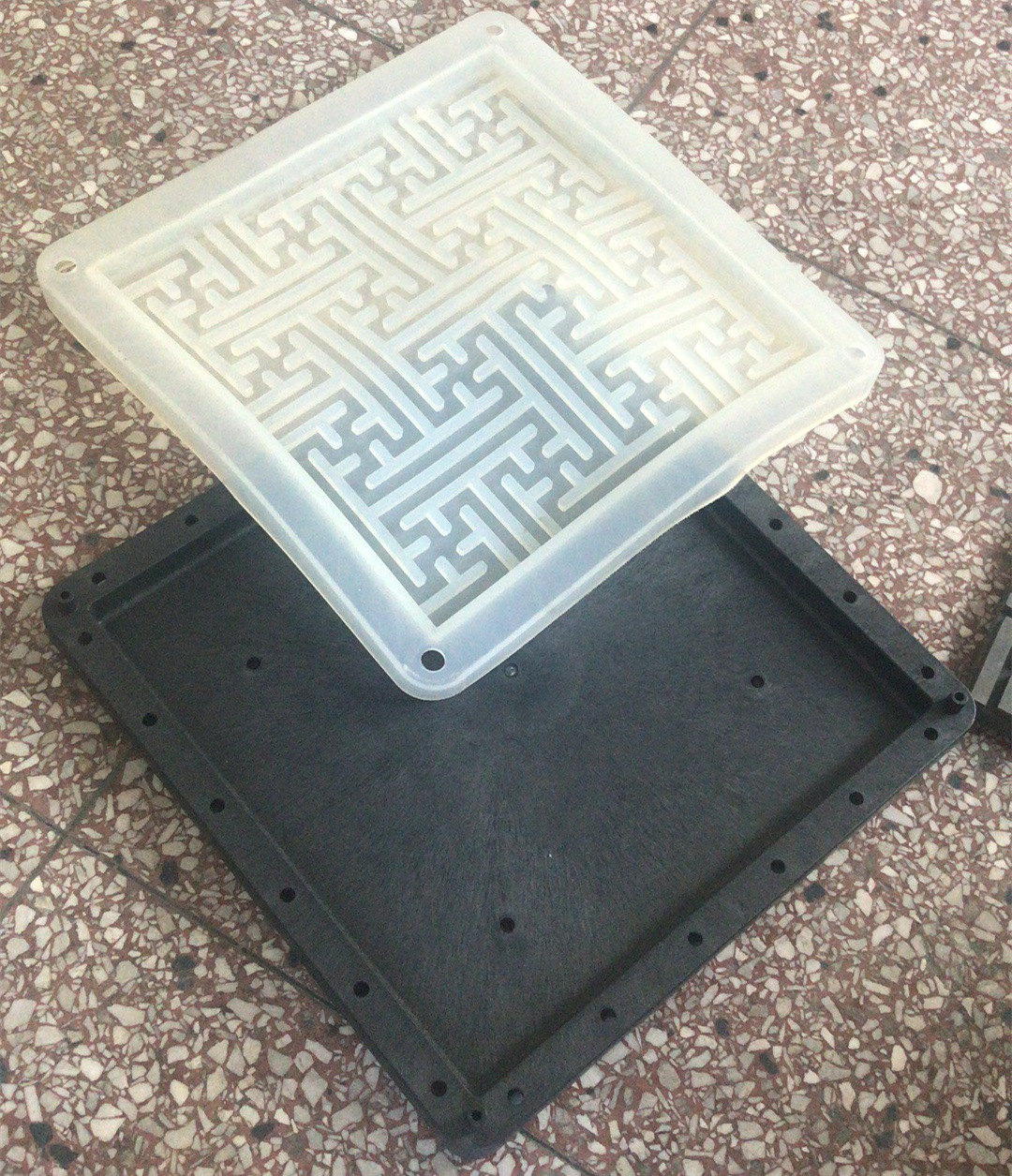 600方古建地砖软模具 600×300仿古地砖软模具 软膜塑料模具