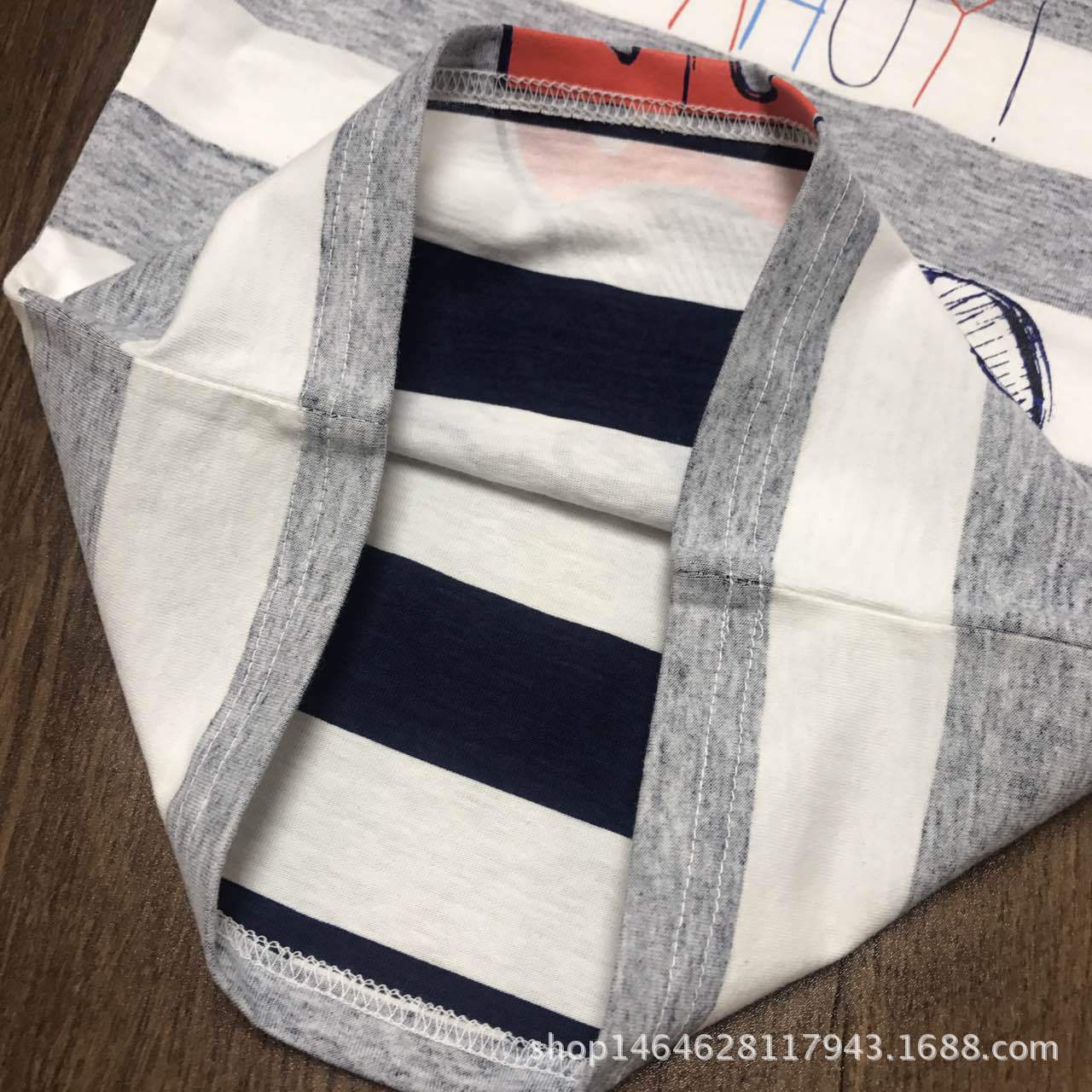 d家18夏季新款中小童短袖 印花渗透纯棉面料 卡通图案好看