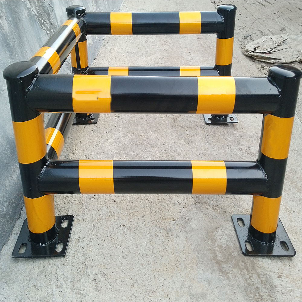 冠东u型防撞护栏 防撞护栏黄黑贴反光标 现货安全护栏