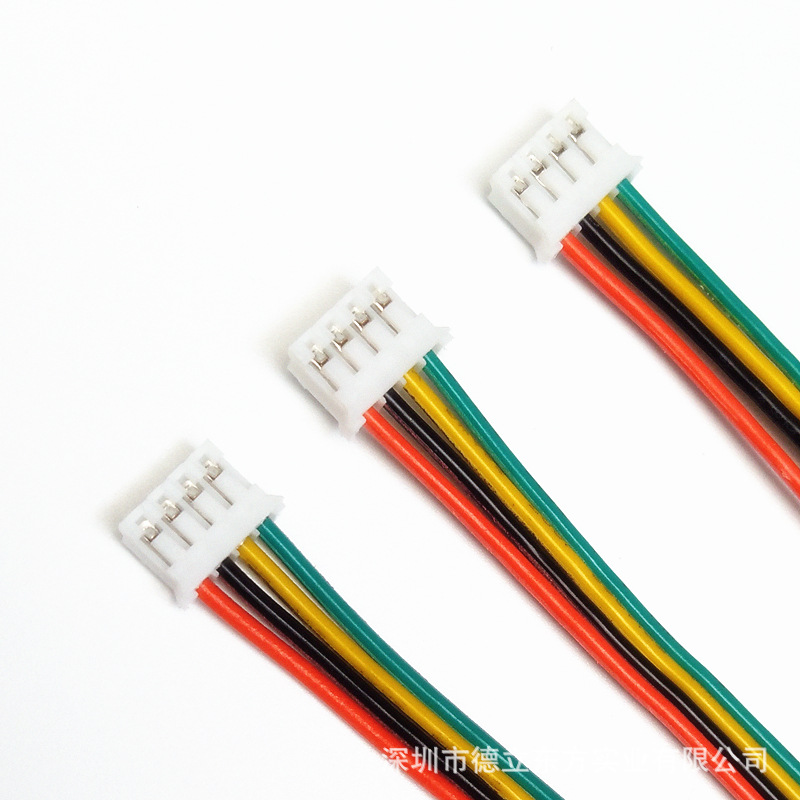 直销4p排线 ul1007 24awg彩排 ph端子线 led照明改装电源接插线