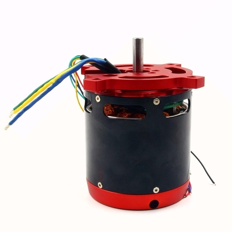 外转直流无刷有感电机8092-70kv马达支持11.1v-70v电压带霍尔