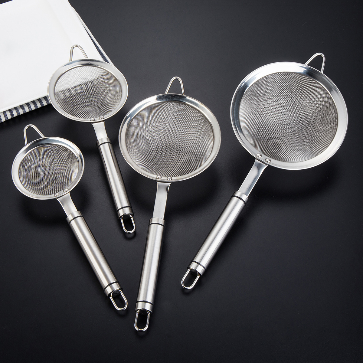 304不锈钢网漏 火锅漏勺捞篱密网油捞汤勺油炸勺豆浆果汁过滤网筛