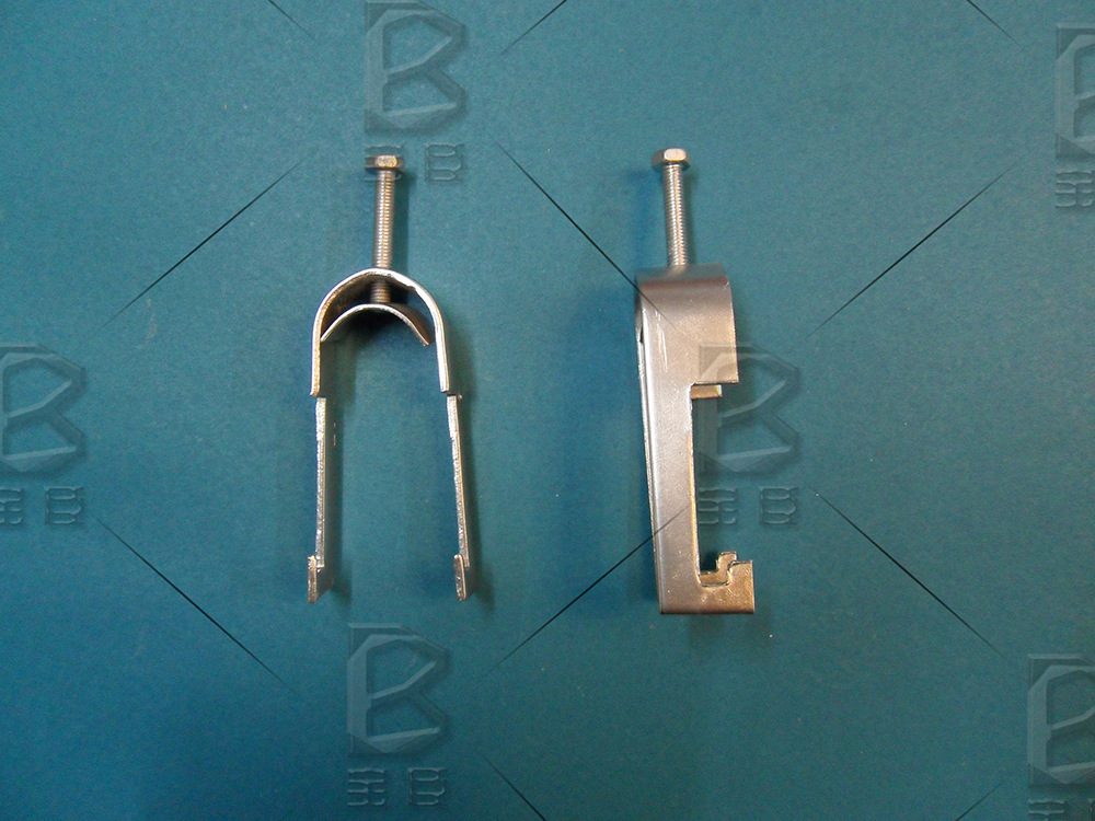 k08角钢电缆卡 fj-09花盘角铁用k09电缆卡 桥架梯桄角铁电缆卡子