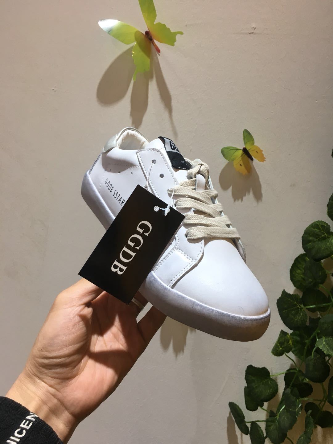真标原盒韩国ggdb做旧星星小脏鞋女百搭韩版真皮休闲鞋平底板鞋女