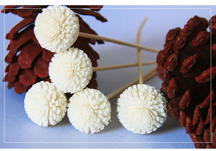 厂家直销仿真花植物 雪松球纯手工干花通草花通草干花香薰干花