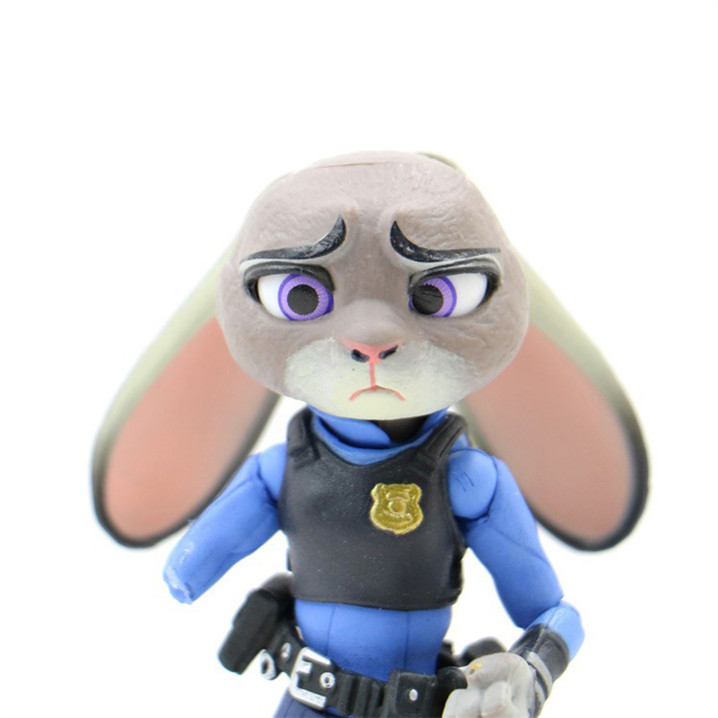 疯狂动物城警察朱迪霍普斯judy hopps山口式超可动手办模型12cm