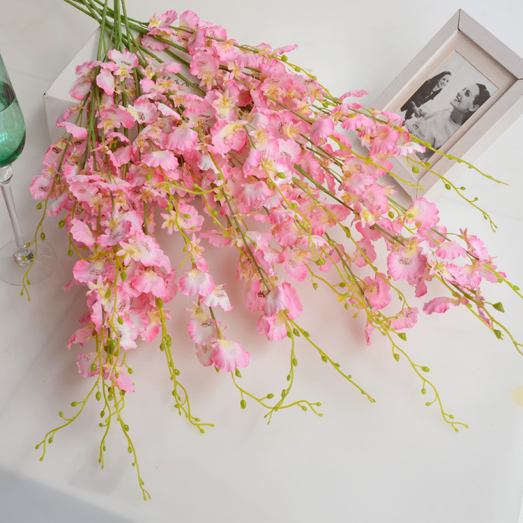 高仿真跳舞兰 仿真花假花绢花兰花 文心兰客厅装饰 落地花-阿里巴巴