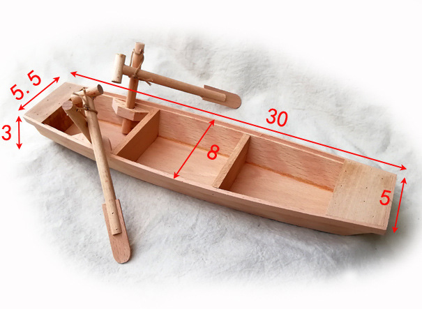 62406家庭家居装饰品代理加盟 木制小木船 模型 木质小渔船小船模