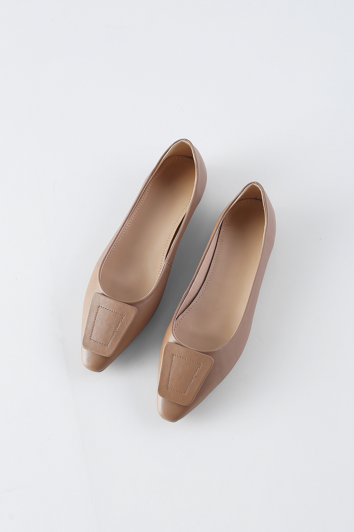 真皮平底鞋女新款尖头平跟浅口舒适柔软单鞋春秋季四季鞋休闲百搭